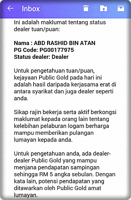 Pengesahan Jadi Dealer Public Gold