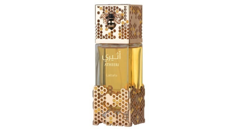 atheeri by lattafa unisex eau de parfum 100ml soft floral gourmand fragrance with passionflower, orchid, vanilla and amberwood