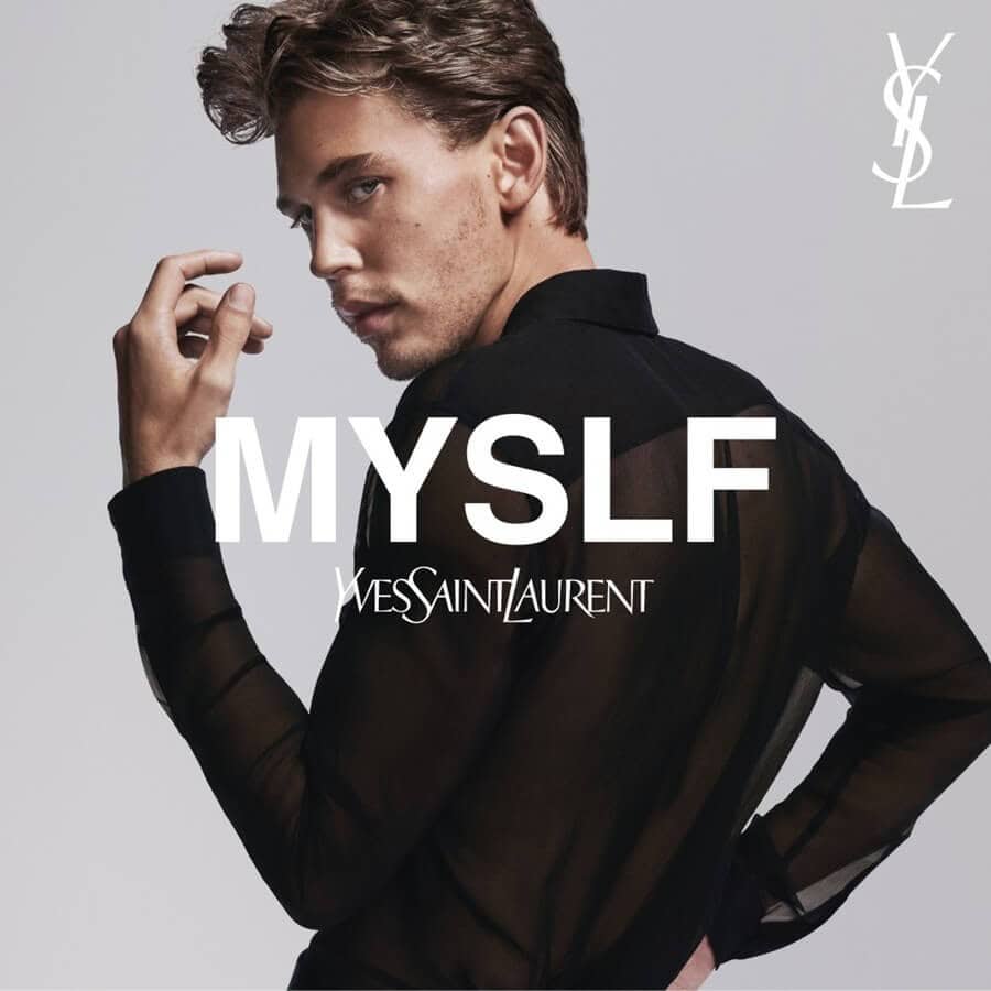 Actor Austin Butler remains the face of the MYSLF collection.