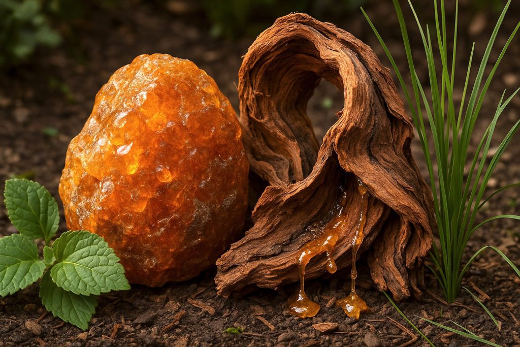 wood and resins