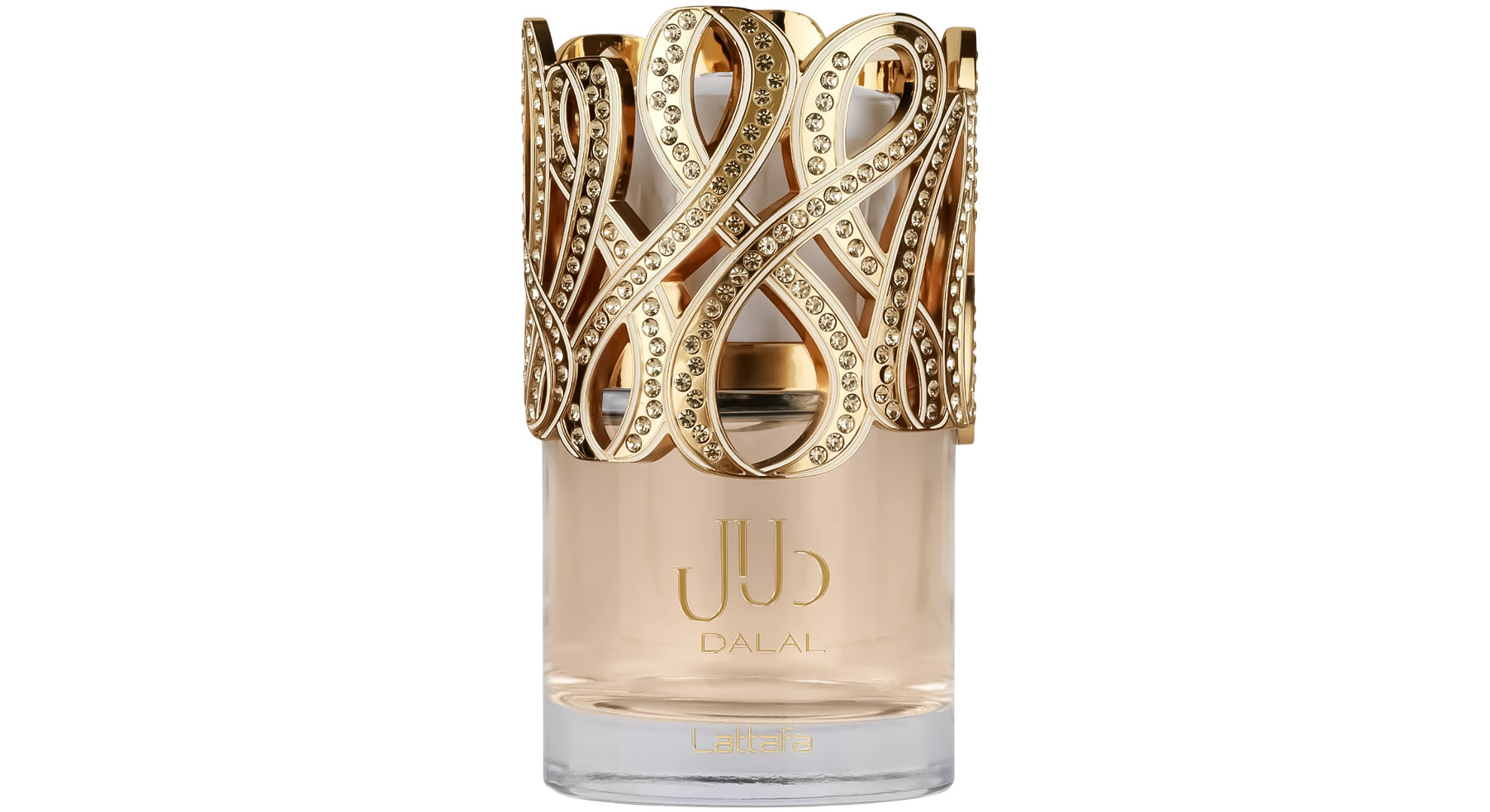 lattafa dalal a luminous composition where juicy fruits and solar florals rest on a softly earthy, musky base with elegant natural balance