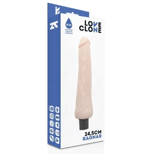 Loveclone - vibrador auto lubrificante ragnar 24. 5 cm -o- 3. 5 cm