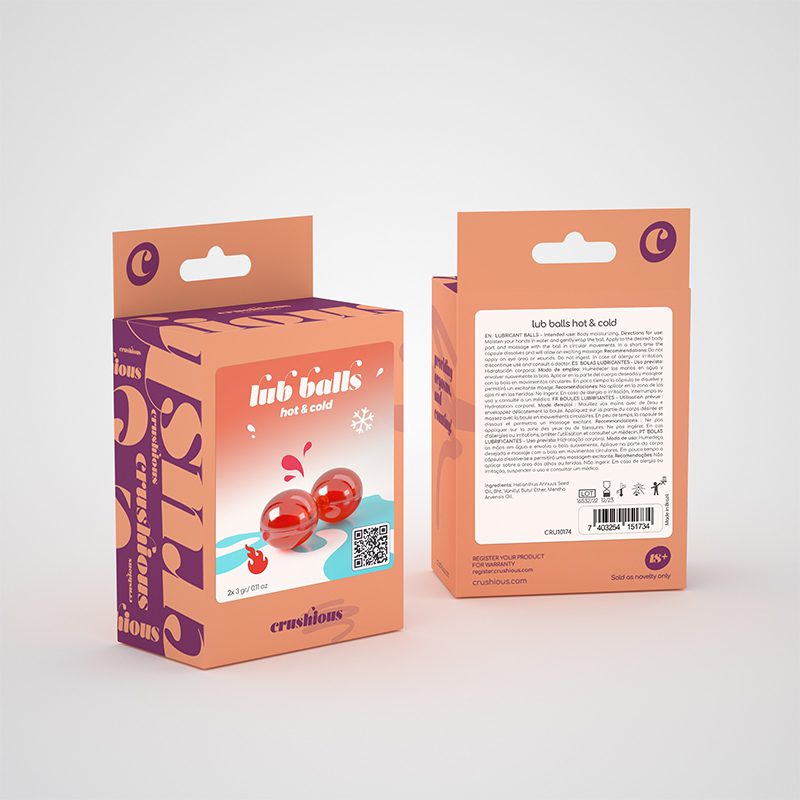 Bolinhas explosivas com efeito calor e frio