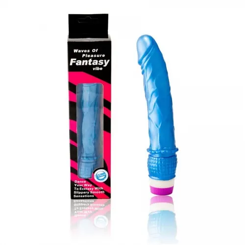 Vibrador Realístico Waves 23 cm Azul