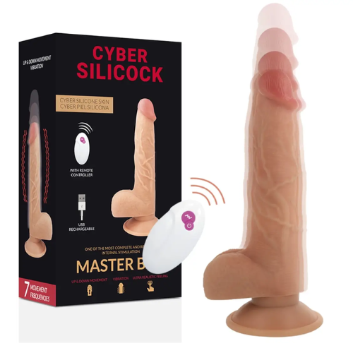 Cyber silicock  controle remoto realístico master ben 23. 88 cm -o- 4. 3 cm