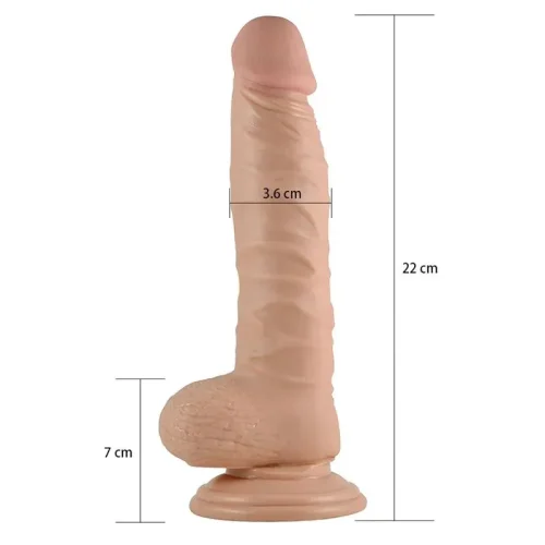 8,5" REAL EXTREME DILDO-FLESH
