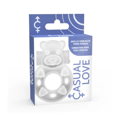 Casual Love - 26 Anel de Vibrador de Coelho Transparente (2)