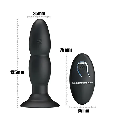 Plug anal vibratório e rotativo