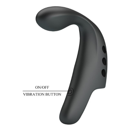 Pretty love - gorgon - vibrador de dedo - recarregável - preto - image 9