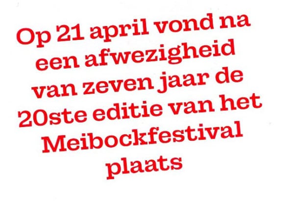 Het Meibockfestival 2024
