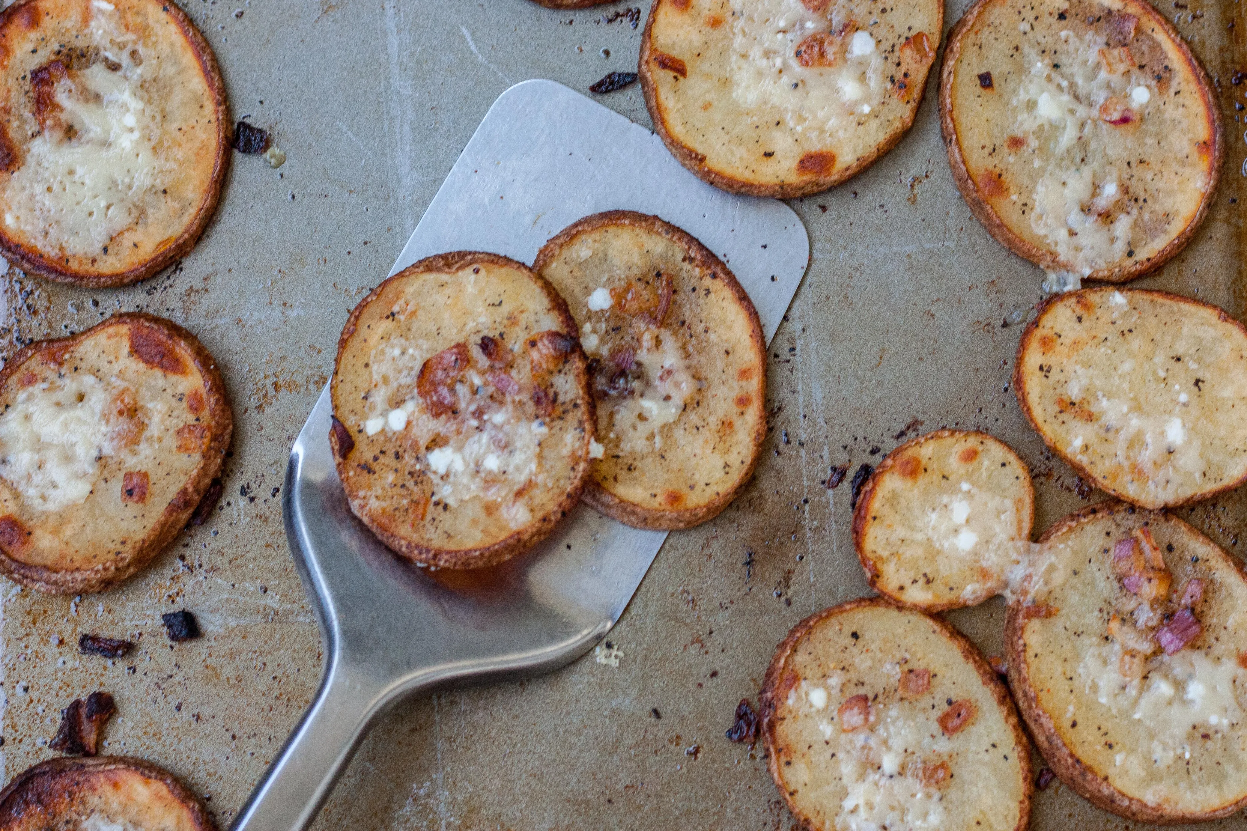 Roasted Onion and Parmesan Baked Potato Chips