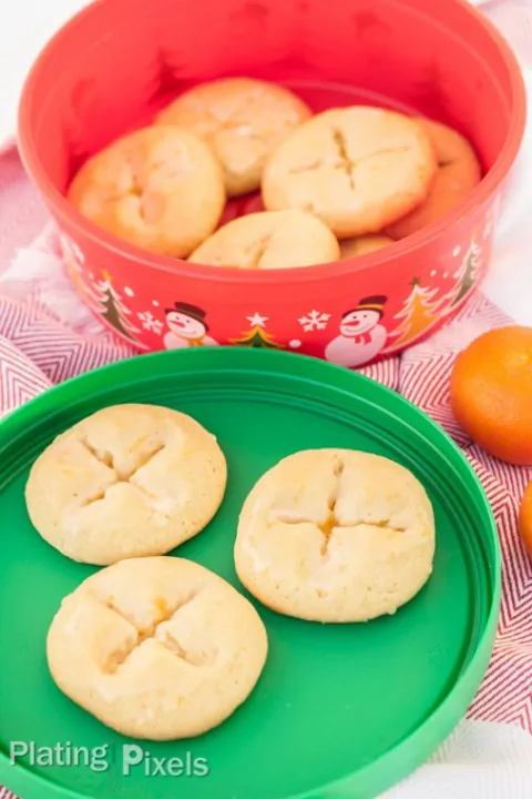Almond Tangerine Butter Cookies - www.platingpixels.com