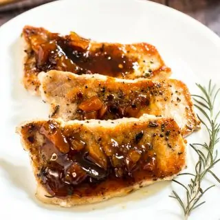 Honey Apricot Pork Chops recipe - www.platingpixels.com