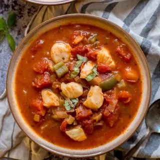 Italian One Pot Cod Fish Soup recipe - www.platingpixels.com