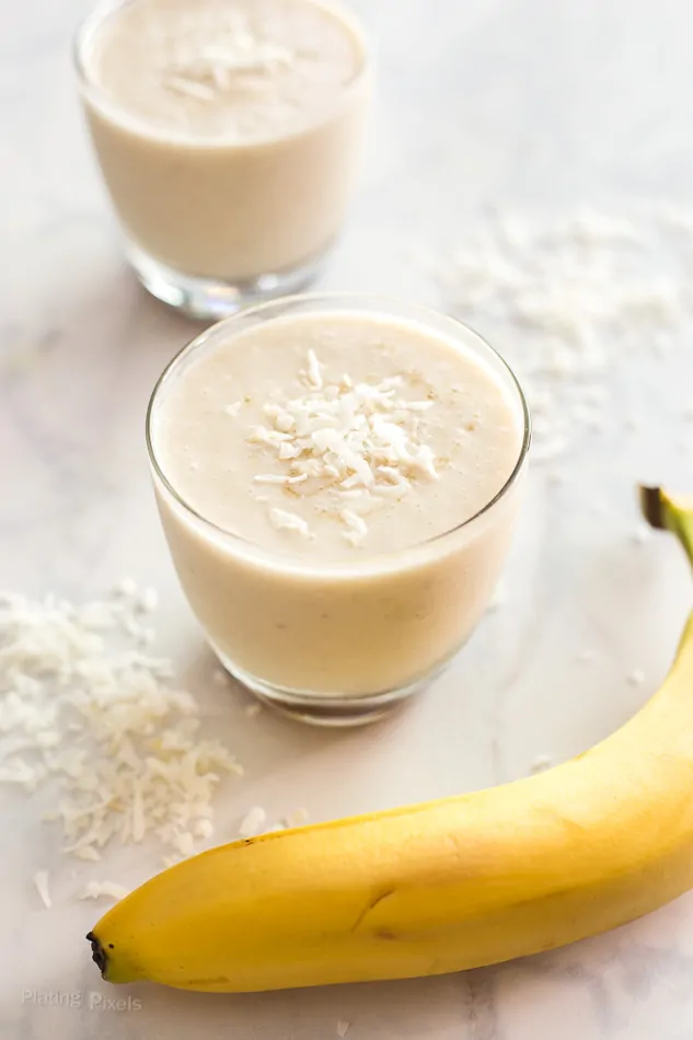 Coconut and Caramel Banana Daiquiri recipe - www.platingpixels.com