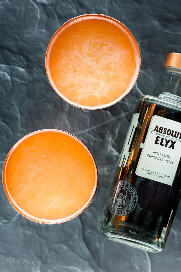 Ginger Pear Vodka Martini cocktail 