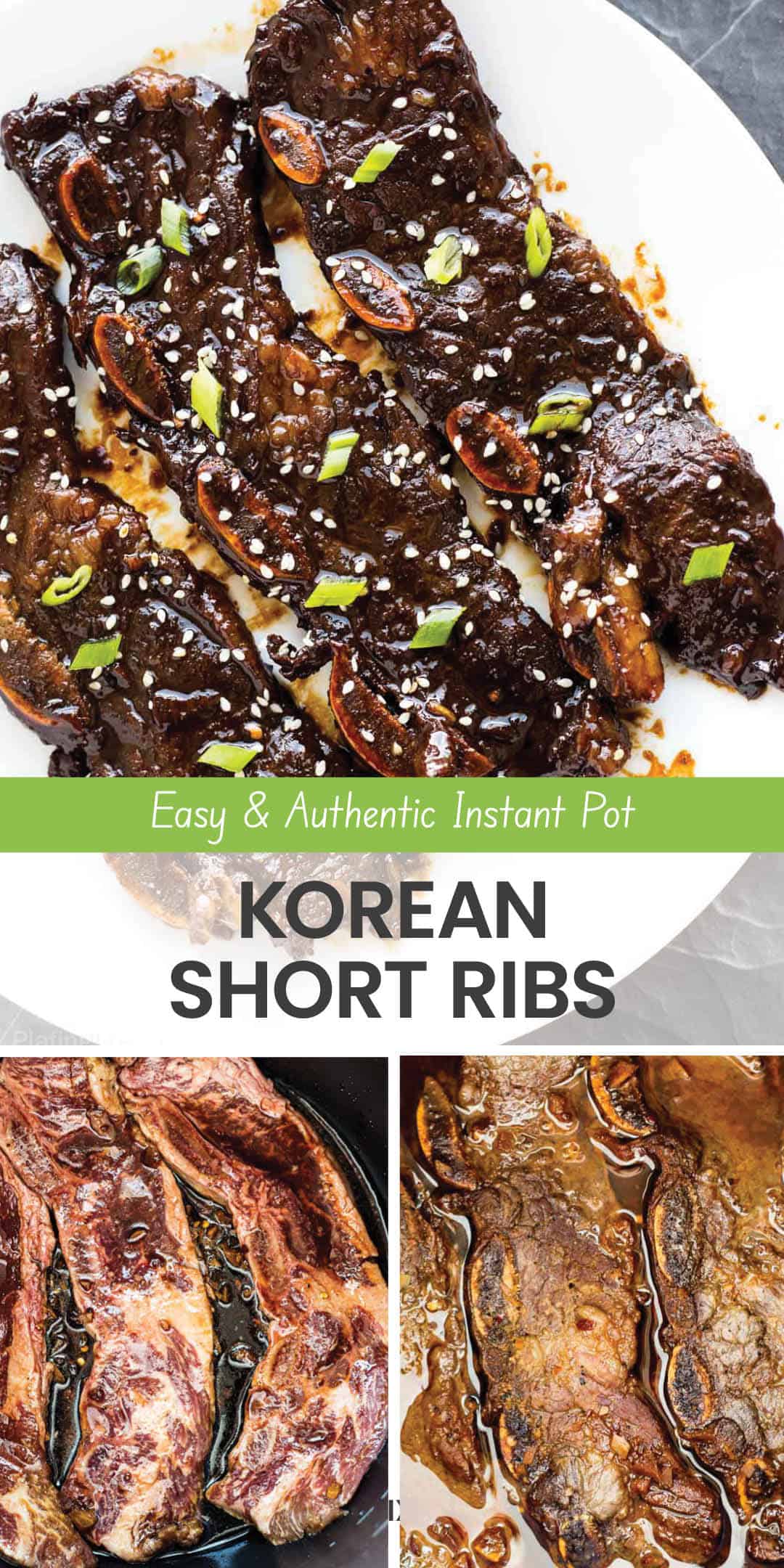 Instant Pot Korean Short Ribs (Kalbi)