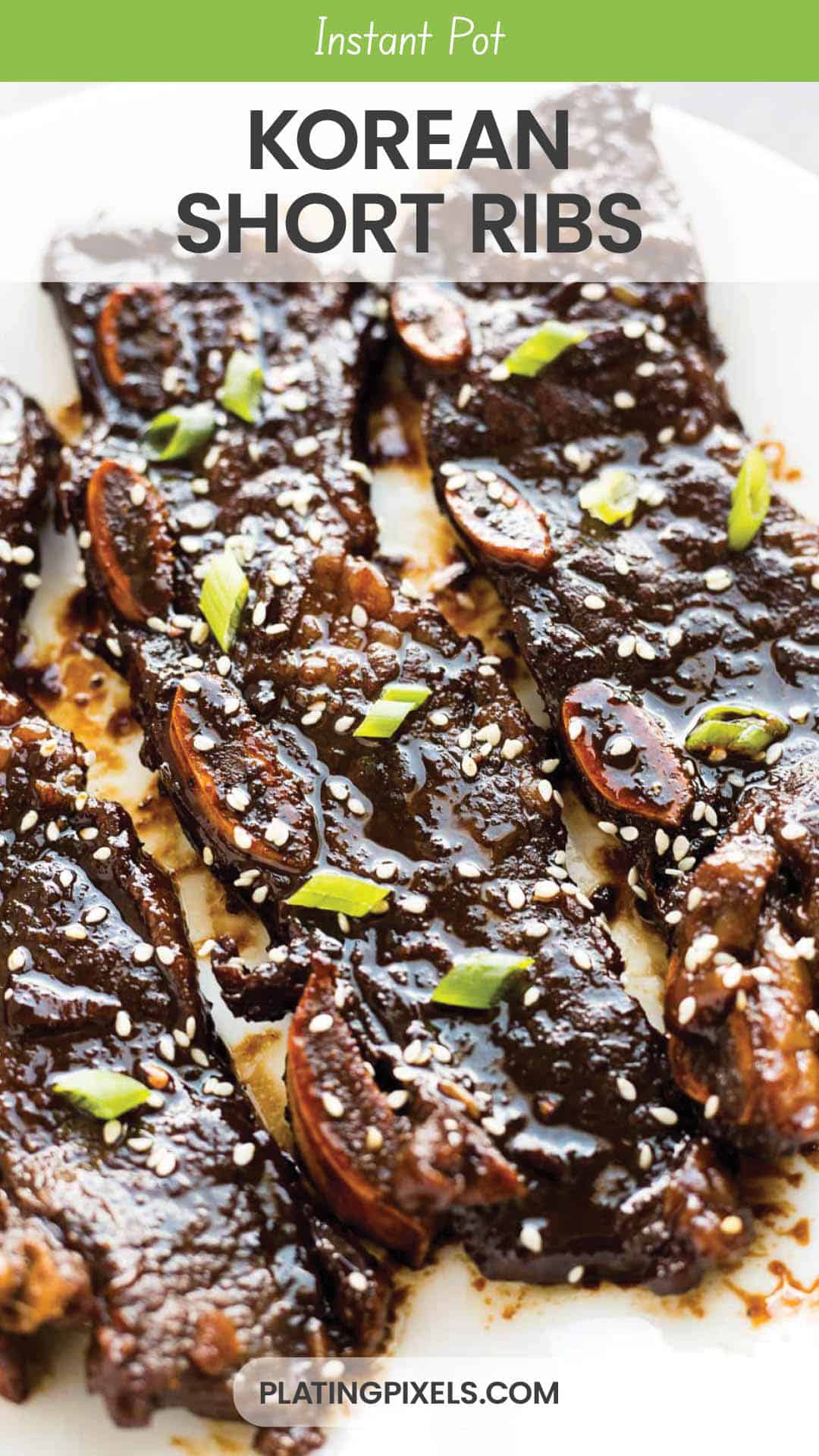 Instant Pot Korean Short Ribs (Kalbi)