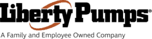 Liberty Pumps logo with the tagline "A Family and Employee Owned Company" in black and orange text, highlighting their commitment to quality—Plumb it, Heat it, Cool it—with trusted solutions.