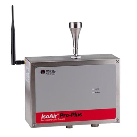 remote particle counter IsoAir Pro Plus from Particle Measuring Systems (PMS)