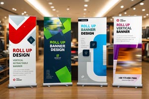 Double Sided Roll Up Banner Printing Company USA