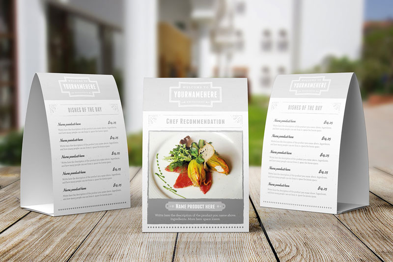 Table Tents For Creative Marketing Ideas