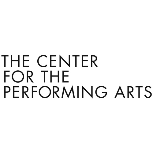 Logo of the Center for the Performing Arts featuring text in a bold font.
