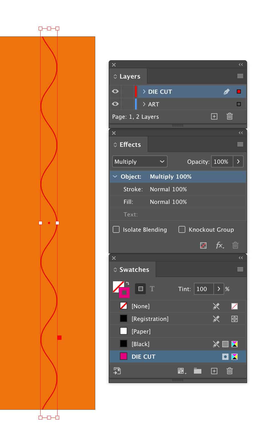 Creating-Die-Files-Example in Indesign