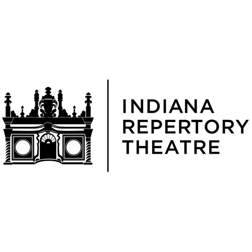 Logo of the Indiana Repertory Theatre featuring a stylized building design.