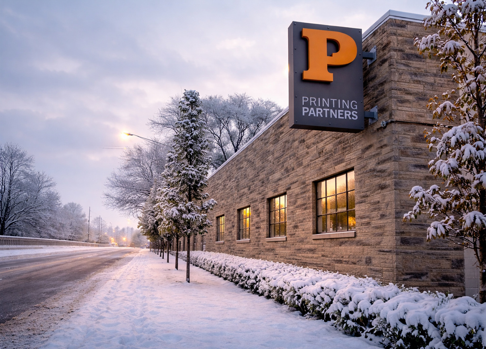 Printing Partners commercial printing facility on West 16th Street in Indianapolis, Indiana
