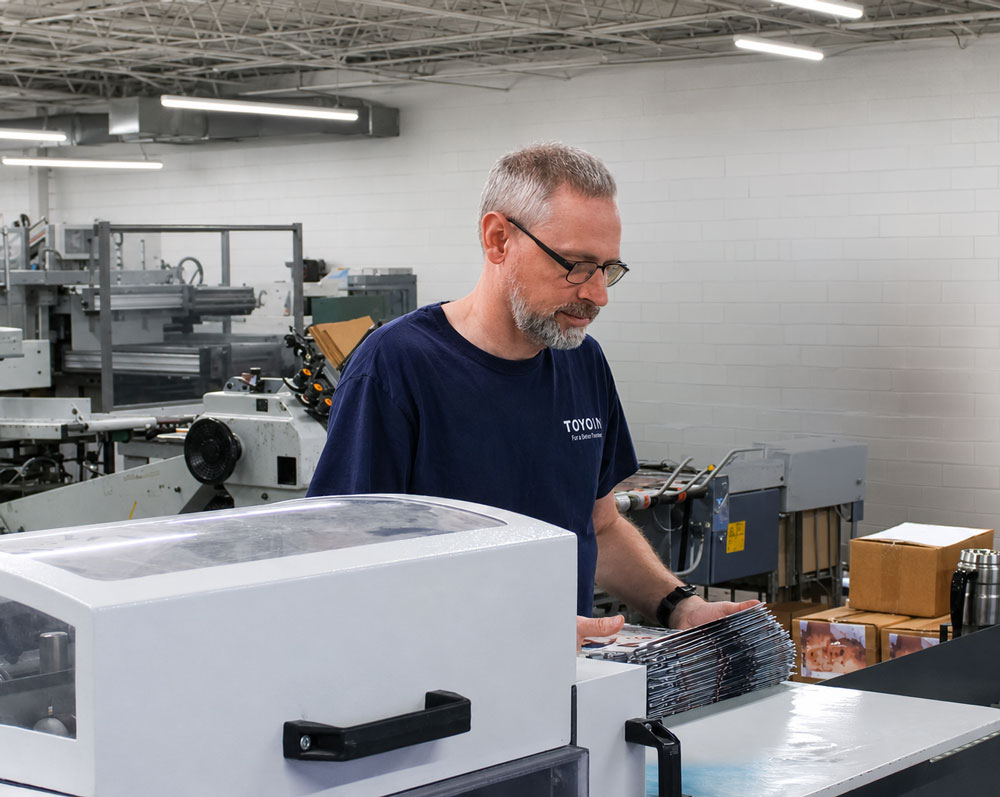 Bindery and finishing equipment in operation at Printing Partners' Indianapolis facility