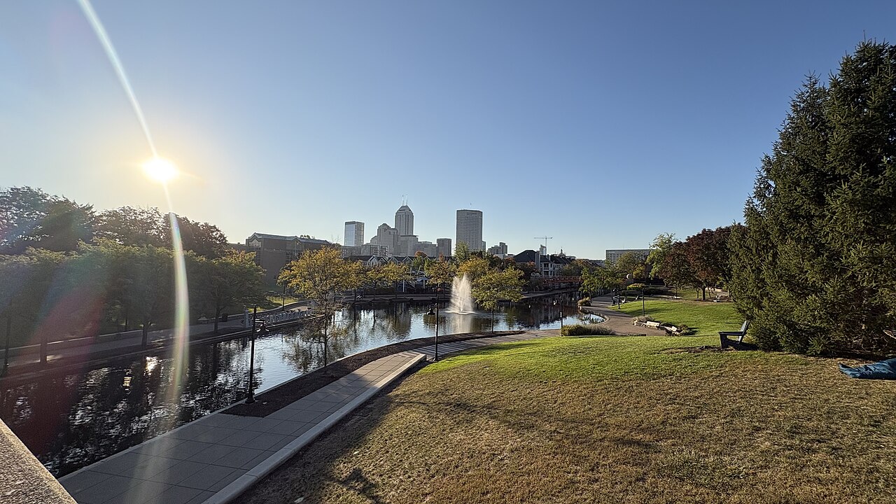 Indianapolis skyline and Central Canal