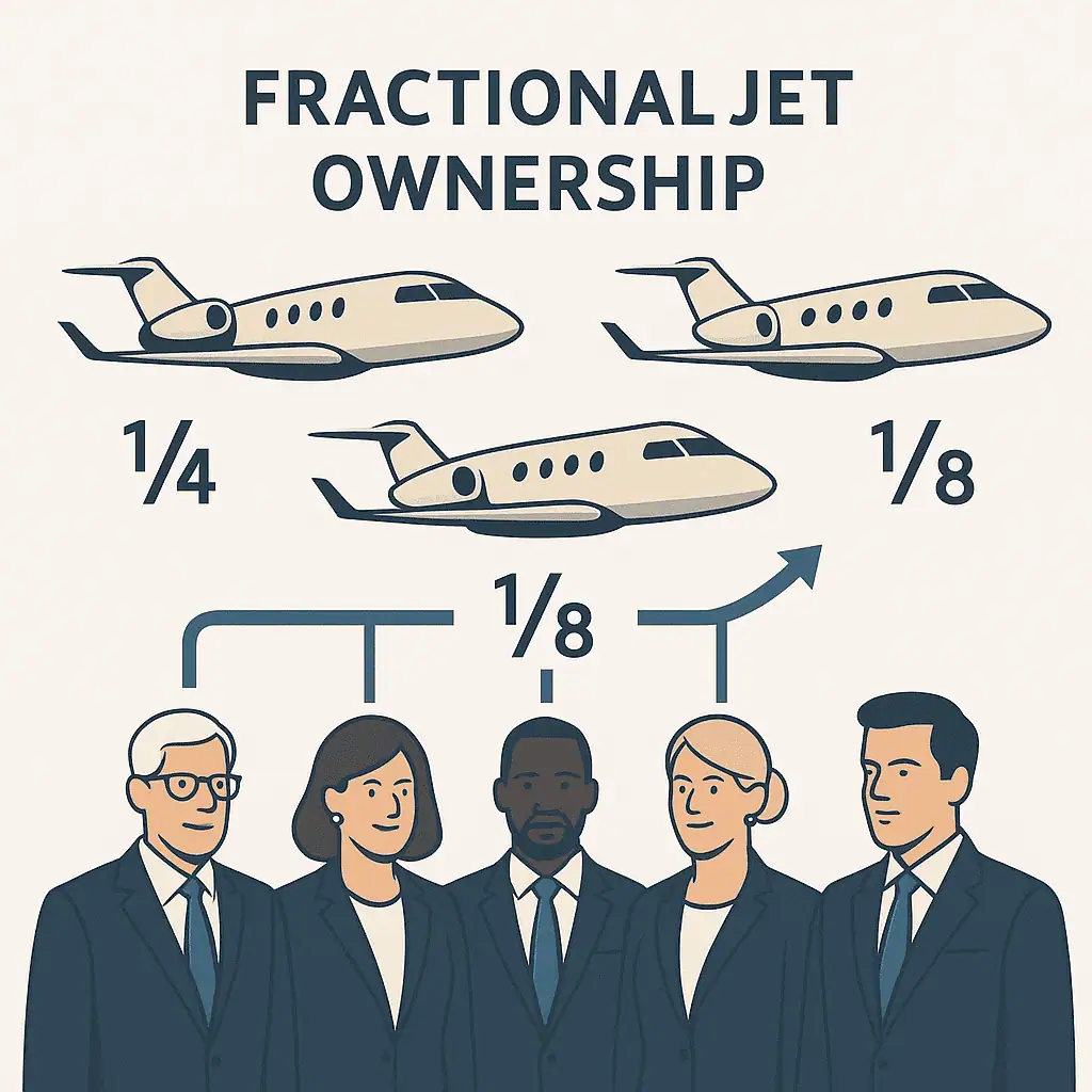 Private jet market 2025 fractional ownership revolution concept 