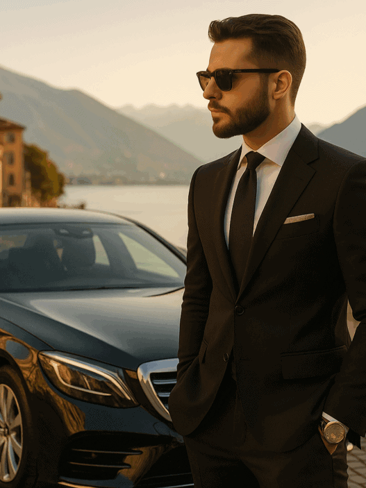 Locarno Film Festival chauffeur services luxury transport with professional driver and Mercedes vehicle