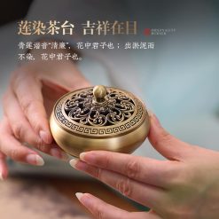 金蓮金銅小香爐焚香器– 普雲閣