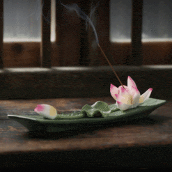 順遂平安手工陶瓷禪意蓮花香爐