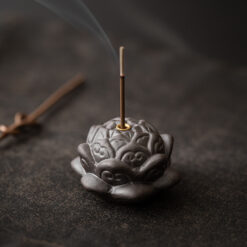 蓮花復古創意香插茶道小香爐