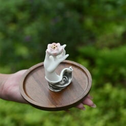 佛曰陶瓷蓮花佛手香爐禪意茶台擺件| 佛曰陶瓷蓮花佛手香爐禪意茶台擺件線香