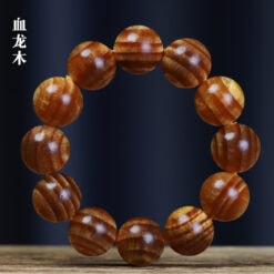 松香血龍珠全透光手串北沉香琥珀木手串