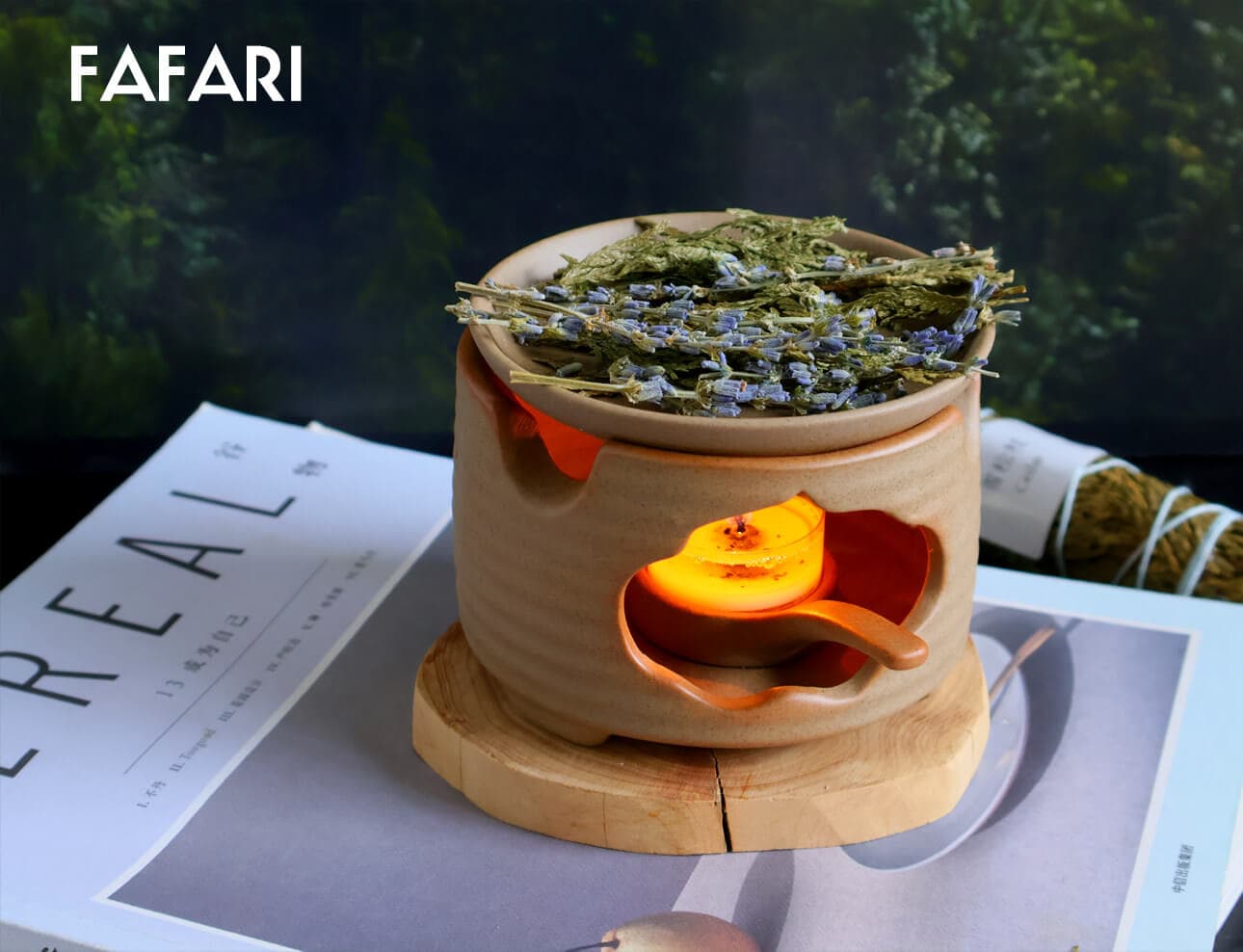 溫炊復古中式烘烤爐草杖植物雪松熏香爐| 溫炊復古中式烘烤爐草杖植物