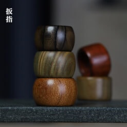 靜心菩薩棋紫光檀綠檀木扳指環