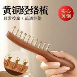 黃銅頭部按摩梳子大齒梳頭
