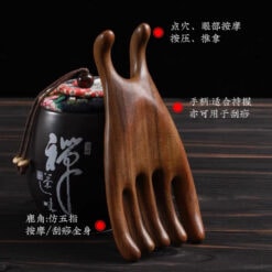 金絲檀木五爪梳子頭部眼周按摩器