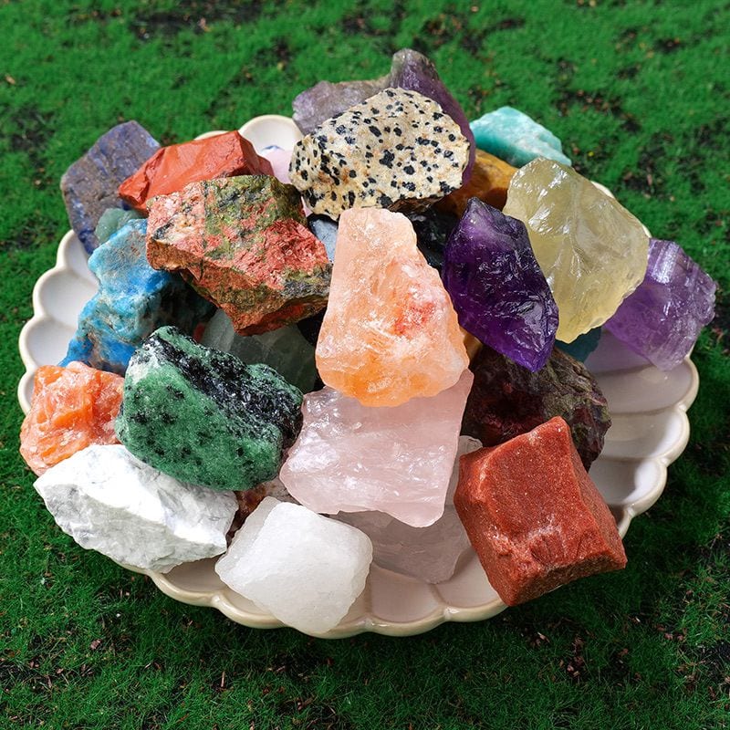 香薰石擴香石白水晶紫天然水晶原石：圖片 2
