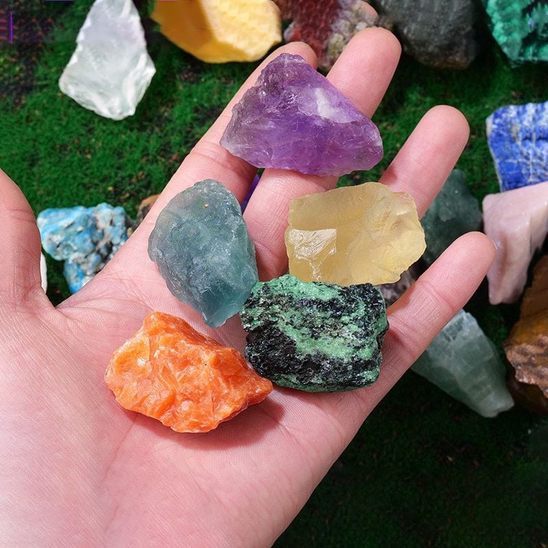 香薰石擴香石白水晶紫天然水晶原石：圖片 6