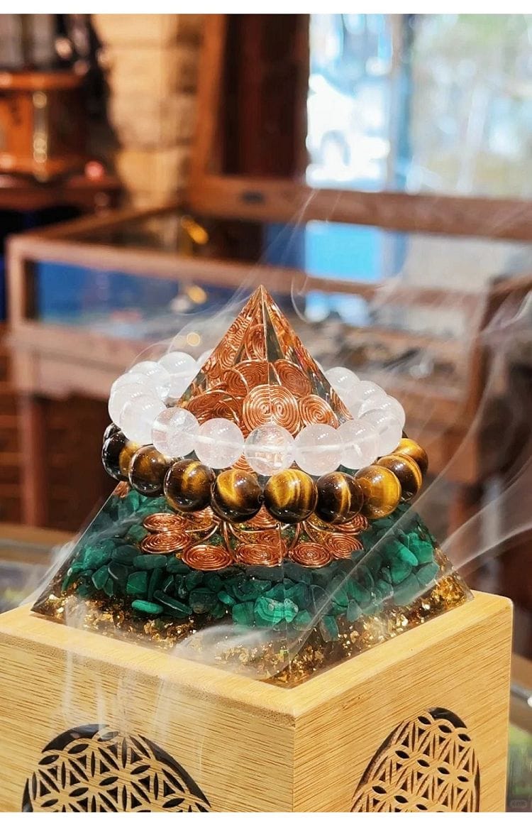 水晶消磁聖木燃燒器皿塔香盤香爐