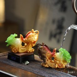 百財富余遇水變色茶寵辦公室茶桌裝飾品