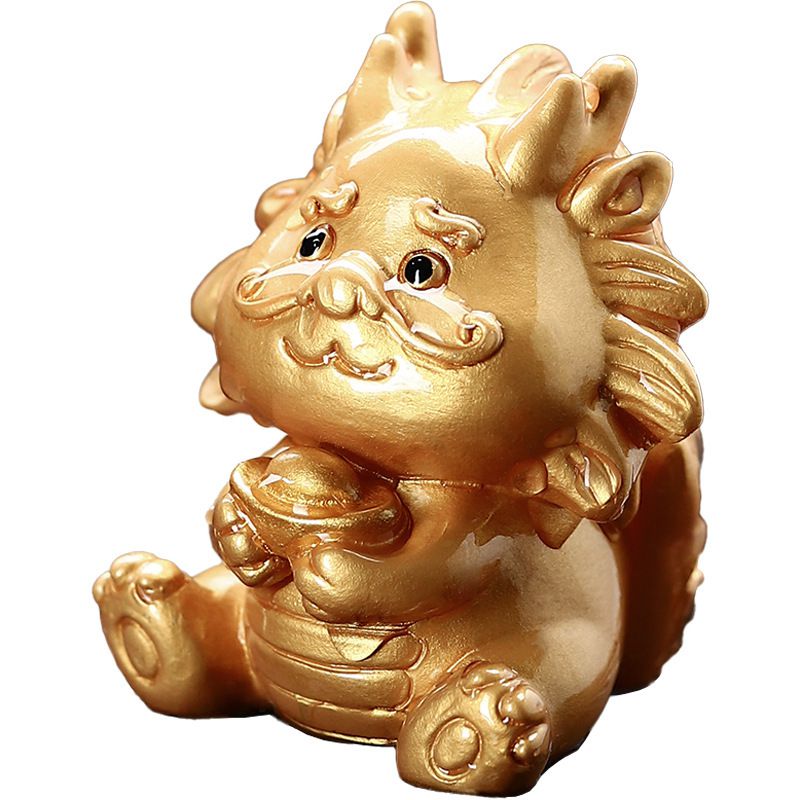 高溫變色生肖龍茶寵擺件創意茶桌擺件：圖片 5