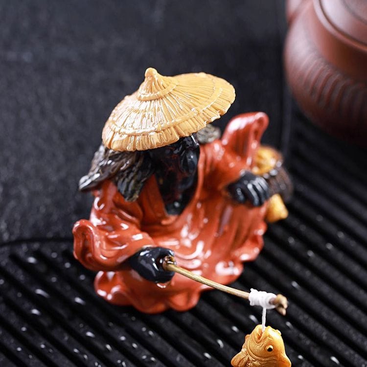願者上鉤魚翁變色茶寵擺件裝飾品：圖片 2