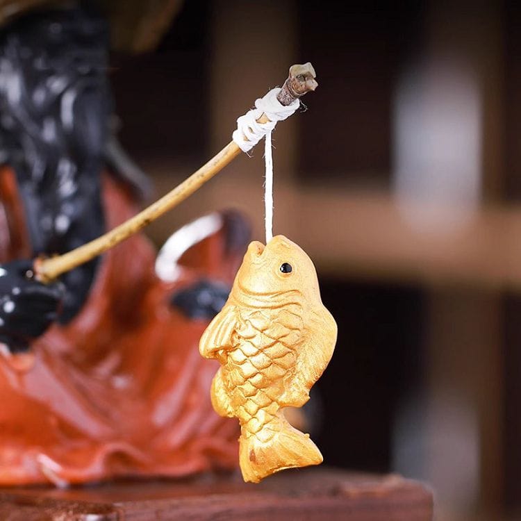 願者上鉤魚翁變色茶寵擺件裝飾品：圖片 5